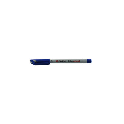 1 Stück Stabilo Nonpermanent-Marker OHPen universal, blau, 0,4mm Strichstärke, S