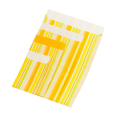 1000 Stück Papier Flachbeutel 11112F, Streiflichter, mango - orange, 70g/m², 70x90mm