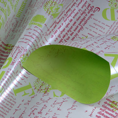Geschenkpapier 116541, Facsimile, grün, 250m, 50cm