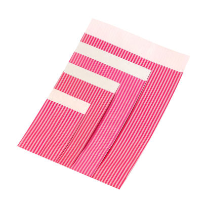 1000 Stück Papier Flachbeutel 167391F, Lignes, pink - silber, 88g/m², 70x90mm