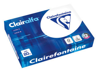 Clairefontaine 500 Blatt Kopierpapier Multifunktionspapier Clairalfa, DIN A4, 100 g/qm, extra weiß