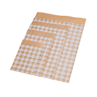 1000 Stück Papier Flachbeutel 89206F, Triangle, weiß Kraft, 60g/m², 70x90mm