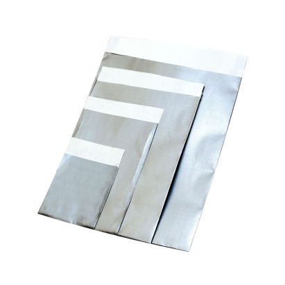 Papier Flachbeutel 8008F, Color, silber, 70g/m²