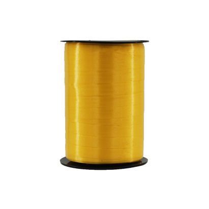 1 Rolle Präsent Geschenkband, Kräuselband, 5mm x 500m, gelb