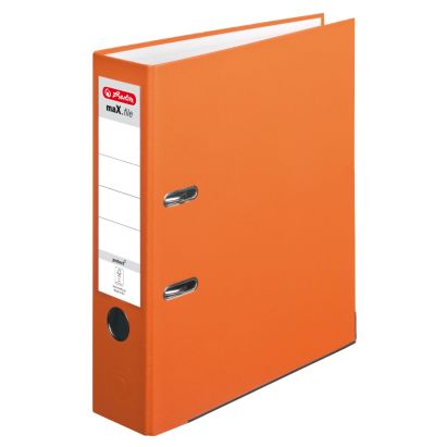 20 Stück herlitz Ordner maX.file protect, Rückenbreite: 80 mm, orange (10556470)