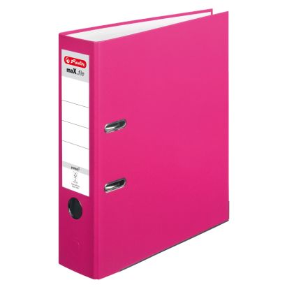 20 Stück herlitz Ordner maX.file protect, Rückenbreite: 80 mm, pink (11053683)