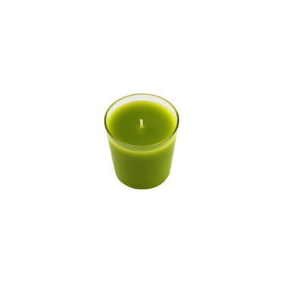 DUNI 1 Stück Duni Switch & Shine Kerzen Nachfüller für Kerzengläser, Kiwi grün