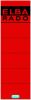 ELBA 10 Stück ELBA RADO Ordnerrücken-Etiketten, kurz/breit, 190x59mm, selbstklebend, rot
