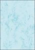 50 Stück Sigel Marmor-Papier, DP 551  A4, 200 g/qm, Edelkarton, blau