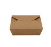450 Stück Bio Lunch Box 750ml, 140x100x50mm, braun, green Nature