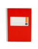 1 Stück Geschäftsbuch Kladde Notizbuch DIN A5, 72 Blatt, Softcover, rot, kariert
